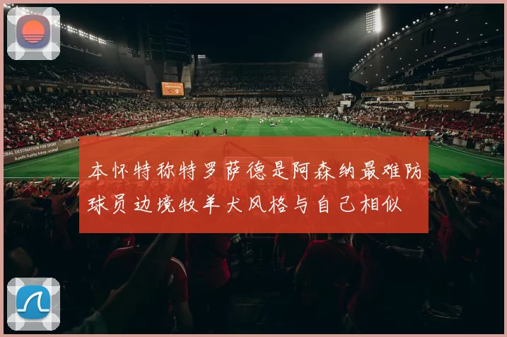 本怀特称特罗萨德是阿森纳最难防球员边境牧羊犬风格与自己相似